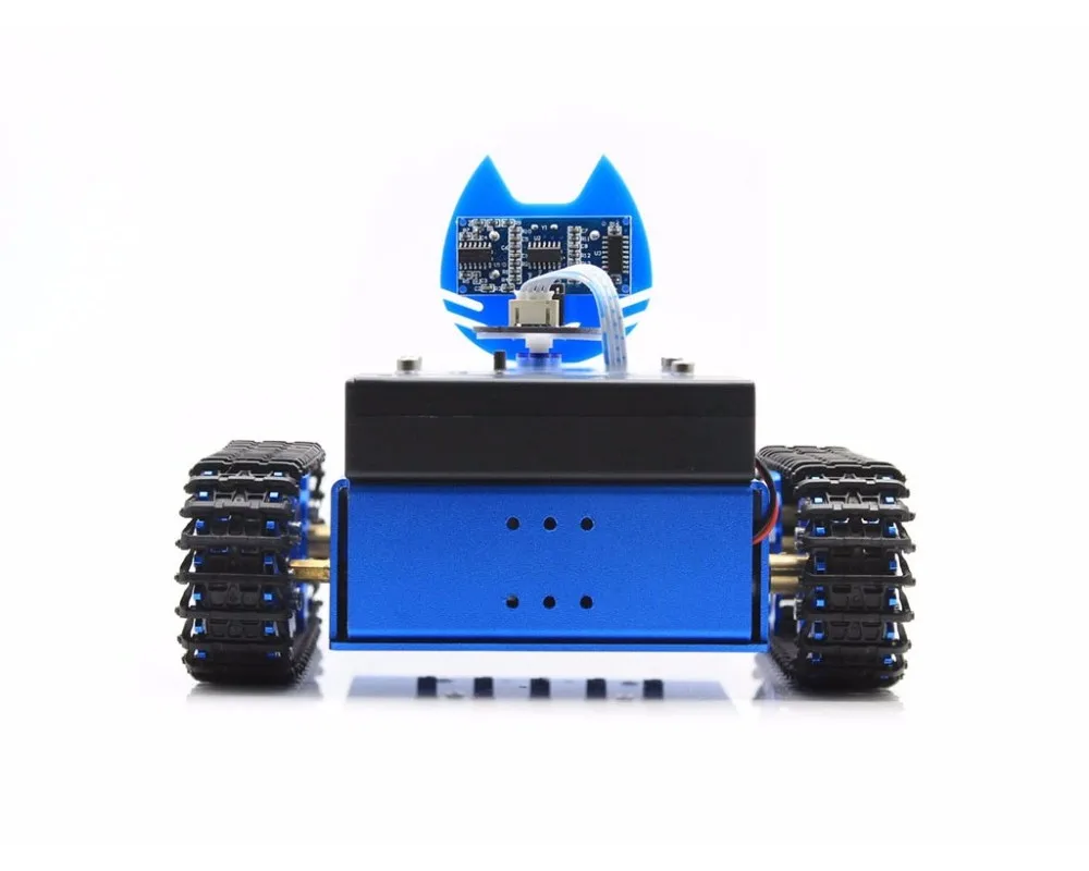 KitiBot-MG-T (EN) Starter Robot Building Kit with Mega2560 Controller Board for Kids Graphical Programming Tracked Version | Электронные