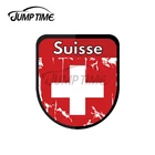 Прыгать время 13x8 см Швейцарии Schweiz швейцарский швейцарии щит наклейки для автомобиля Мода наклейка DIY прикуса царапин Водонепроницаемый украшения