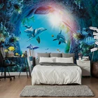 Пользовательские 3D подводный мир Дельфин плакат фотообои весь дом спальня гостиная диван ТВ фон Настенный декор