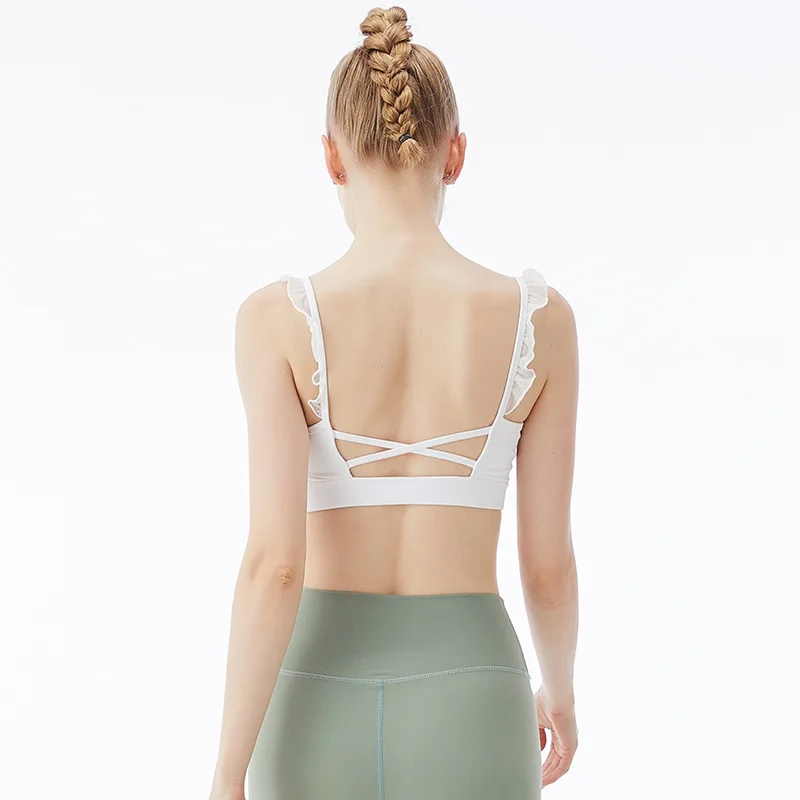 

Peachmiss New Yoga Bra Lace Sling Active Wear Sports Wear for Women Gym Beauty Back Running Fitness Sports Bra Tops