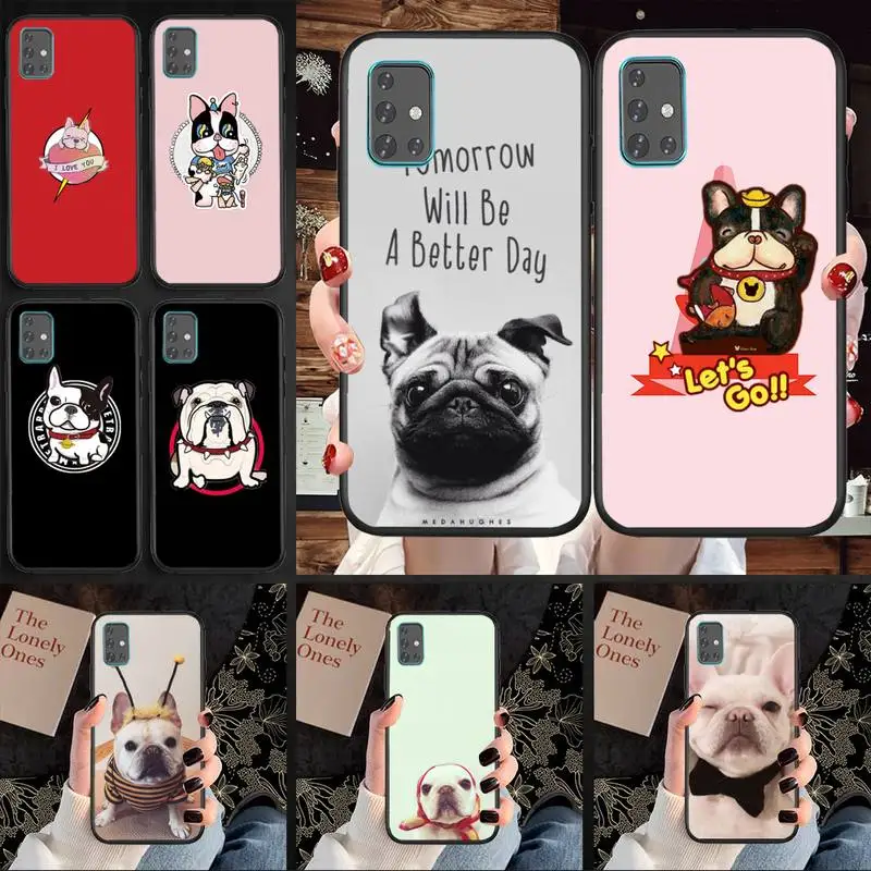 

French Bulldog Dog Silicone Phone Case For Huawei P9 P10 P20 P30 P40 pro lite plus Smart Cover Fundas Coque