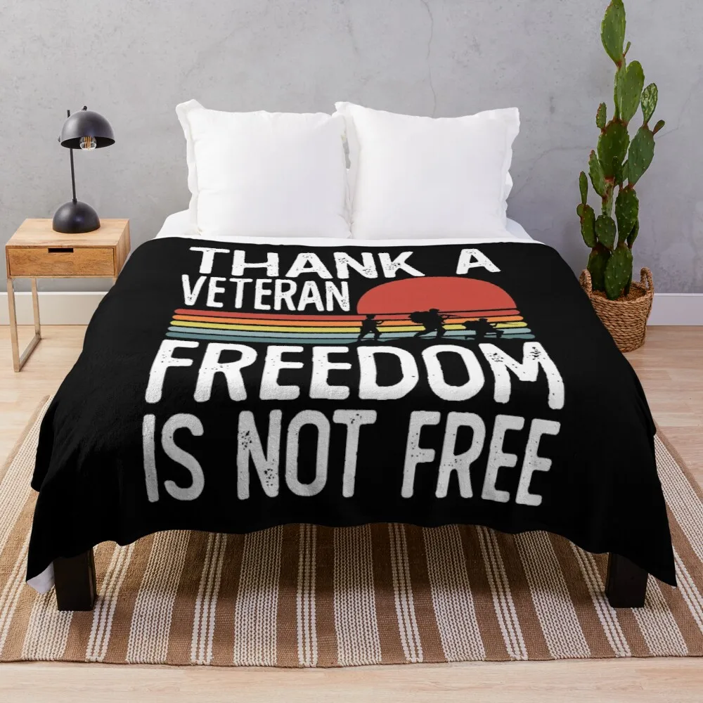 

Free Is Not Free Thank A Veteran одеяла бросает для девочек мальчиков детская модель домашний декор для спальни фланель