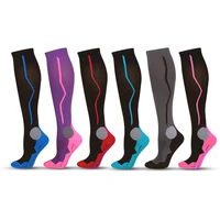 high quality new compression socks breathable nylon fitness sport stockings cycling running terry socks protect feet leg support