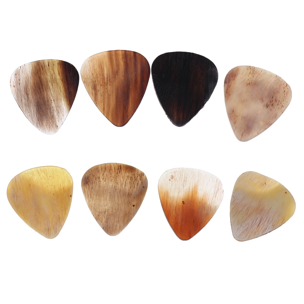 

Pack of 8 Assorted Thickness Guitar Picks Guzheng String Instrument Plectrum