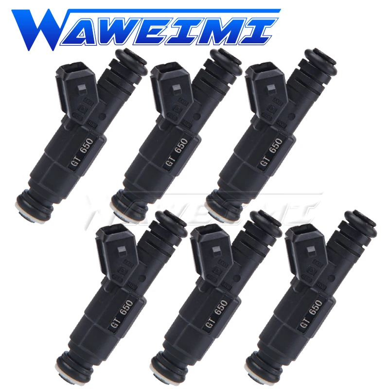 

WAWEIMI 6x Fuel Injector GT650 High Flow 650cc For BMW 3 5 6 7 Series V6 Models