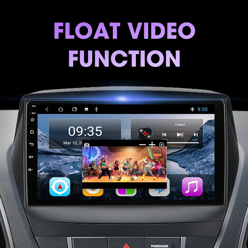 Мультимедийная магнитола JMCQ для Hyundai стерео система на Android с 9 &quotэкраном GPS Wi Fi DSP