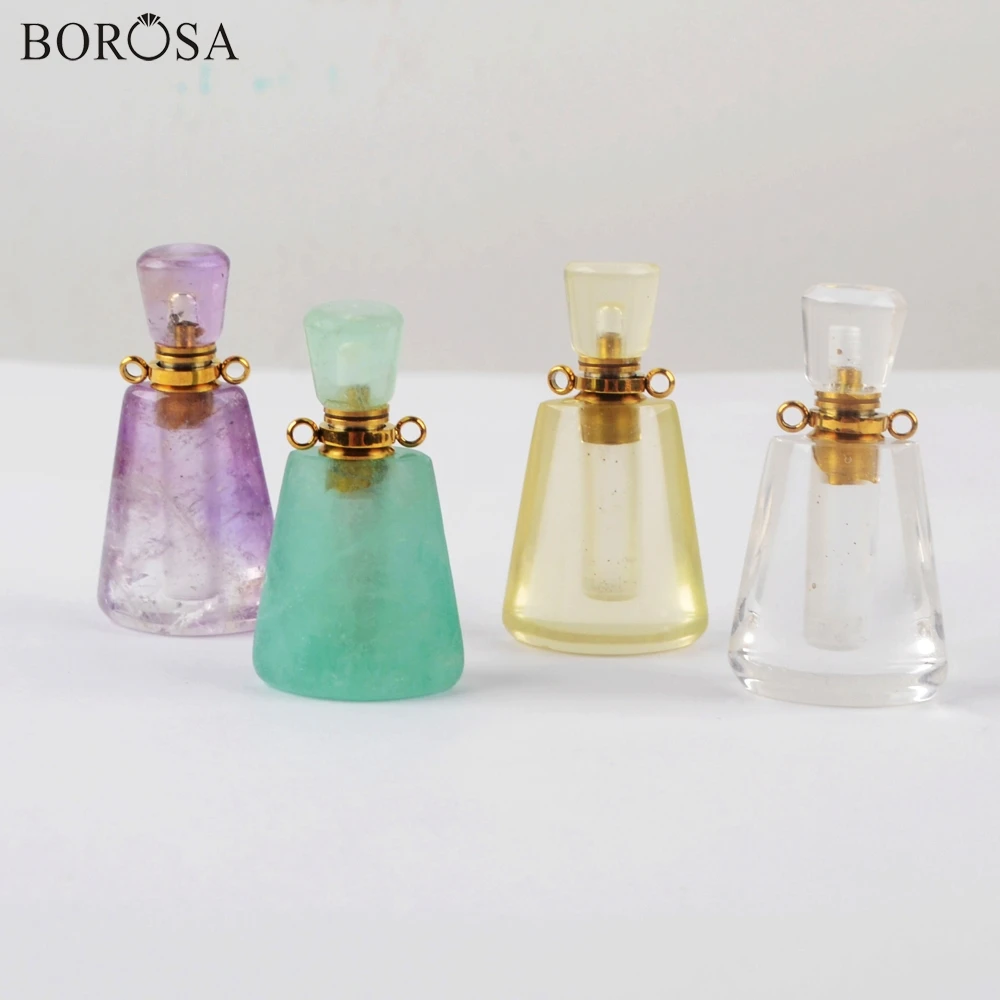 BOROSA 3 шт. золотые разнообразные натуральные драгоценные камни диффузор