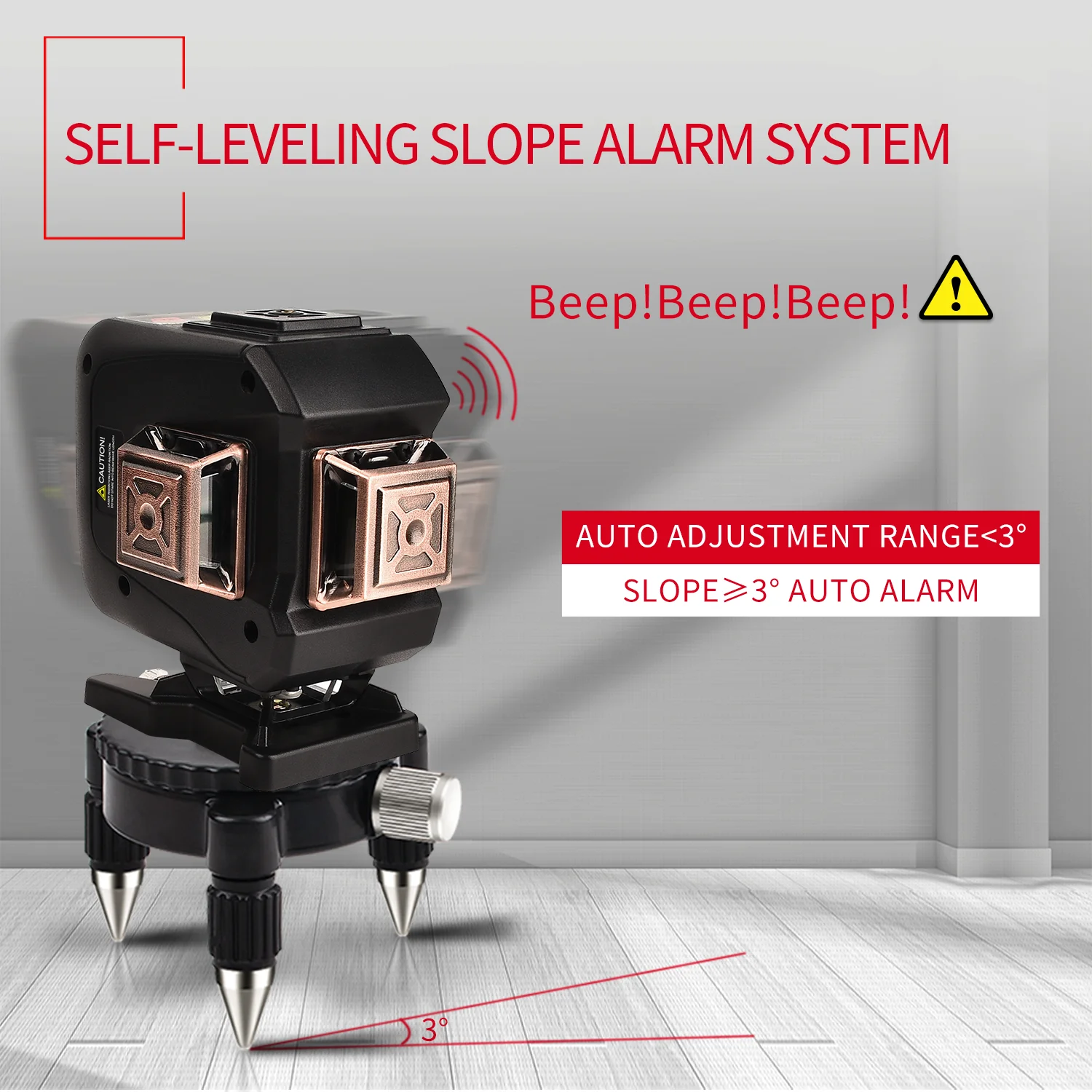 GOXAWEE 12 линий лазерный уровень 3D зеленая Горизонтальная и вертикальная поперечная