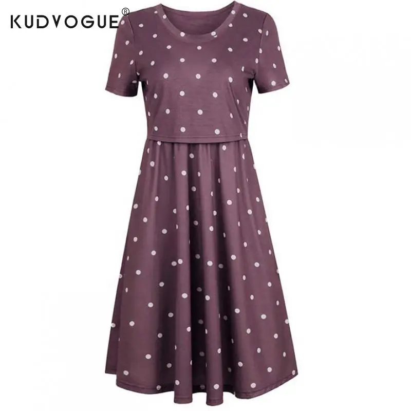 Женское платье в горошек для беременных осеннее сарафан 2020 | Мать и ребенок