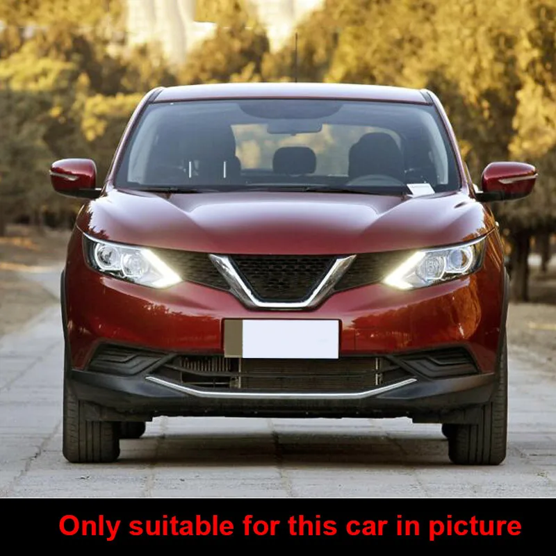 Hivotd для ниссан кашкай j11 Nissan Qashqai Dualis 2019 2020 Хромированная передняя сетчатая