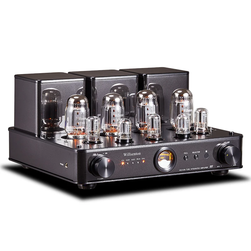 Brand new R8 stereo power amplifier tube KT88x4 or EL34*4 all-in-one &amp headphone amplifi | Электроника