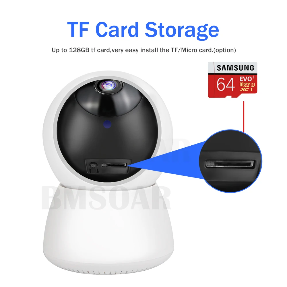 IP-камера Tuya Беспроводная с поддержкой Wi-Fi 1080P 2 МП | Безопасность и защита