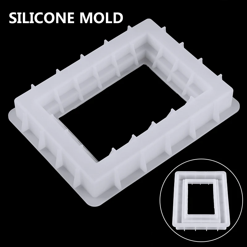 1 шт. фоторамка силиконовая форма сделай сам фоторамки для эпоксидной смолы