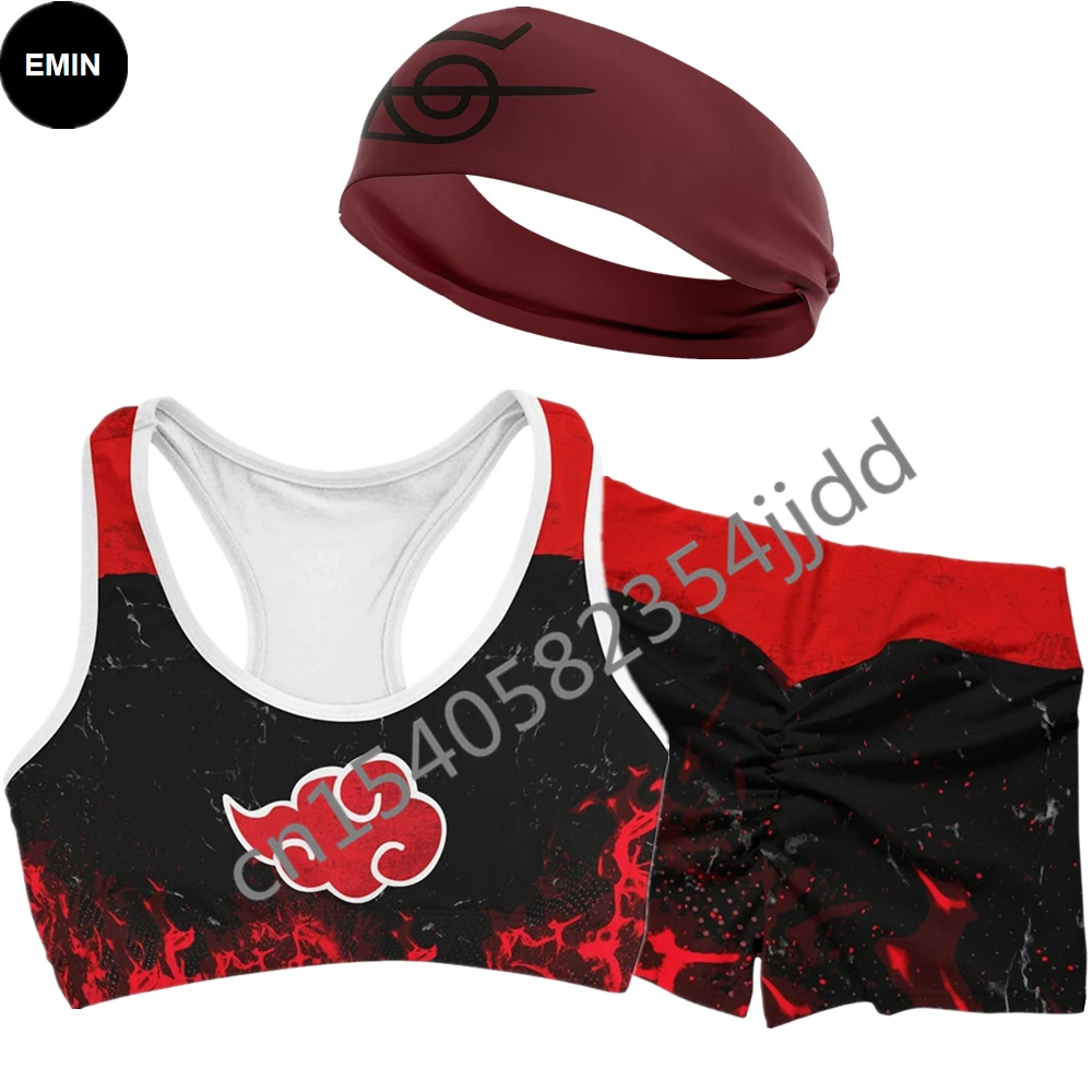 Костюм косплея аниме ниндзя Акацуки модное Спортивное нижнее белье с 3d принтом