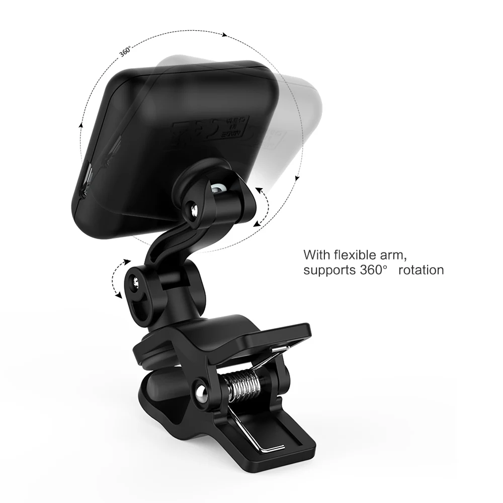 Перезаряжаемый тюнер AROMA AT-105 с клипсой цветной экран встроенный аккумулятор для