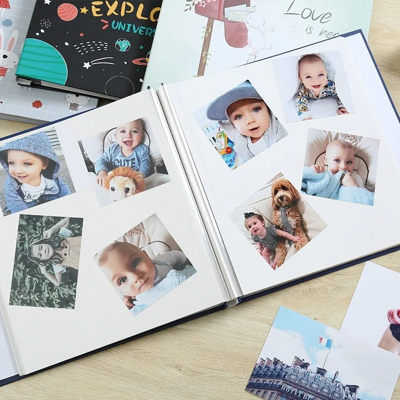 

High-end Gift Handmade 16 Inch 20 Pages Self Adhesive Photo Album Diy Early Baby Lovers Wedding Book Memory Fotoalbum Foto