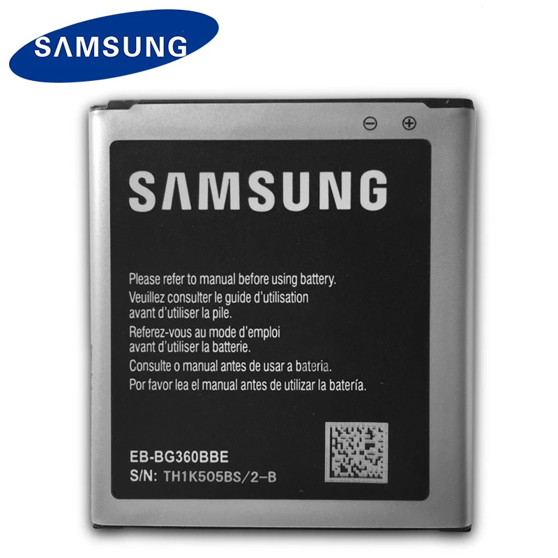 

Аккумулятор Samsung для телефона, EB-BG360BBE для Samsung Galaxy Core Prime G360 G361 G360V G3608 G360H, 2000 мАч