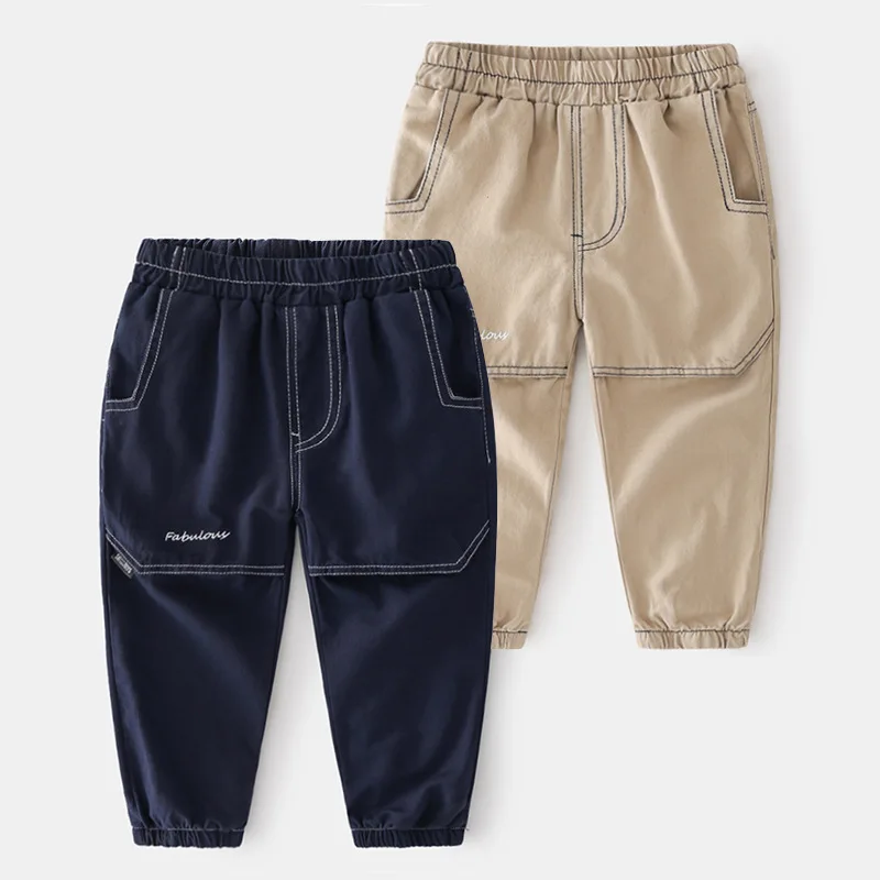 

Autumn Korean Boy Trousers Pants For Boys Sweatpants Cotton Long Trousers Elastic Waist Casual Pants Boys Joggers