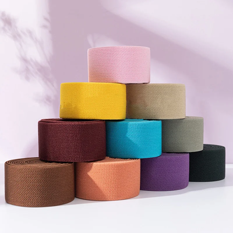 Эластичные ленты Meetee 5 метров 38 мм красочная толщина лента для одежды брюк талии