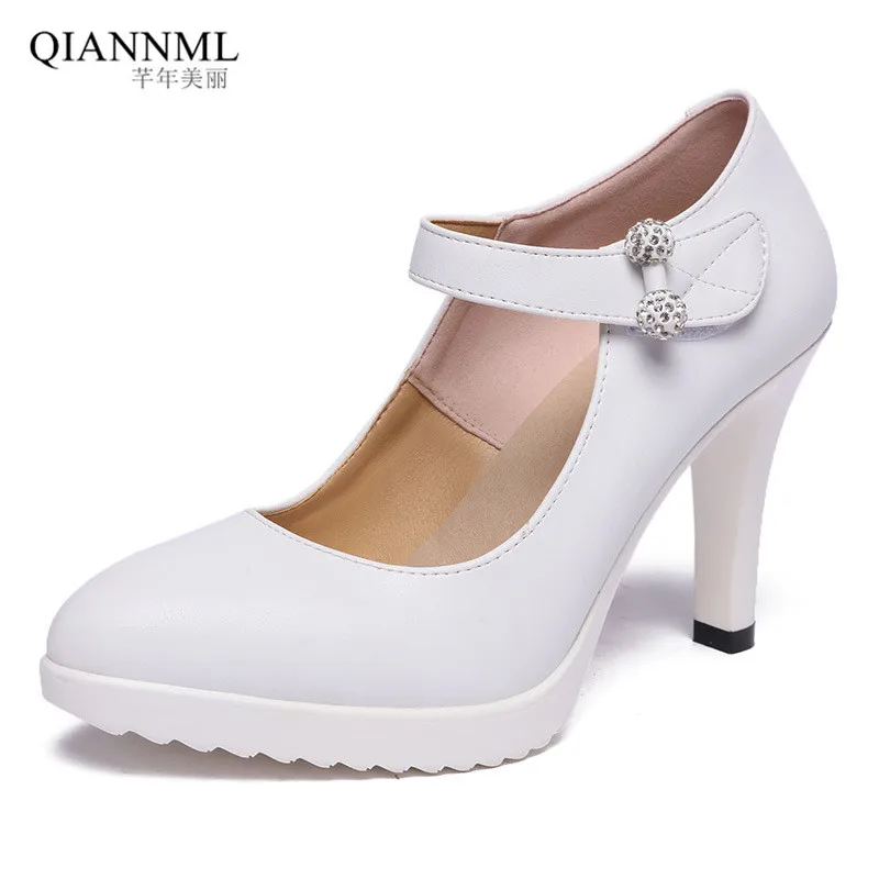 Размера плюс Размеры: 32 33-43 острый носок женские туфли-лодочки на высоком каблуке