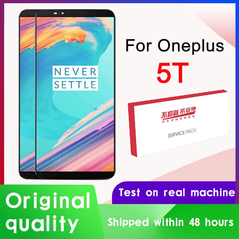 Pantalla t&aacute;ctil OLED Original de 6,01 "para Oneplus 5T, montaje de repuesto para 1 + 5T, m&oacute;dulo de pantalla LCD A5010-0