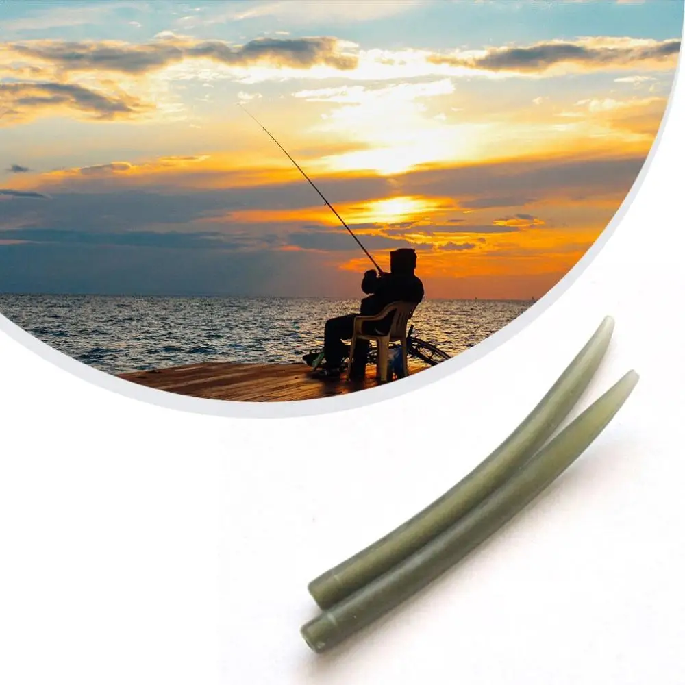 

50mm TPR Terminal Anti Tangle Sleeves Connect with Fishing Hooks Carp Fishing Tackle Boxes Pesca Iscas Tools 40pcs