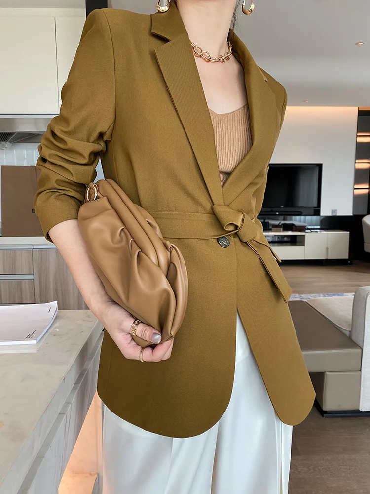 

Костюм женский, пальто, корейский стиль, весна-осень, новый, маленький, высококачественный, на шнуровке, дизайнерский, сетчатый, красный, мод...