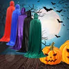 Плащ с капюшоном на Хэллоуин, эльф ведьма, длинный Пурим, карнавальный плащ, халат, мужской и женский мужской костюм для косплея на вечеринку смерти вампира