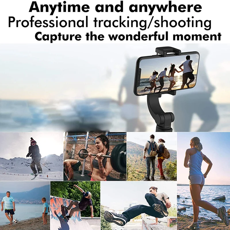 

Handheld Gimbal Stabilizer Auto Balance with Tripod and Bluetooth Remote for Smartphone iPhone 11/X/Xr Huawei P30