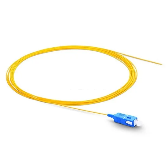 SC UPC Fiber Optic Pigtail Simplex FTTH sc pigtail 0.9mm PVC Jacket Ftth Pigtail in Fiber Optic Equipment fibra optica cable