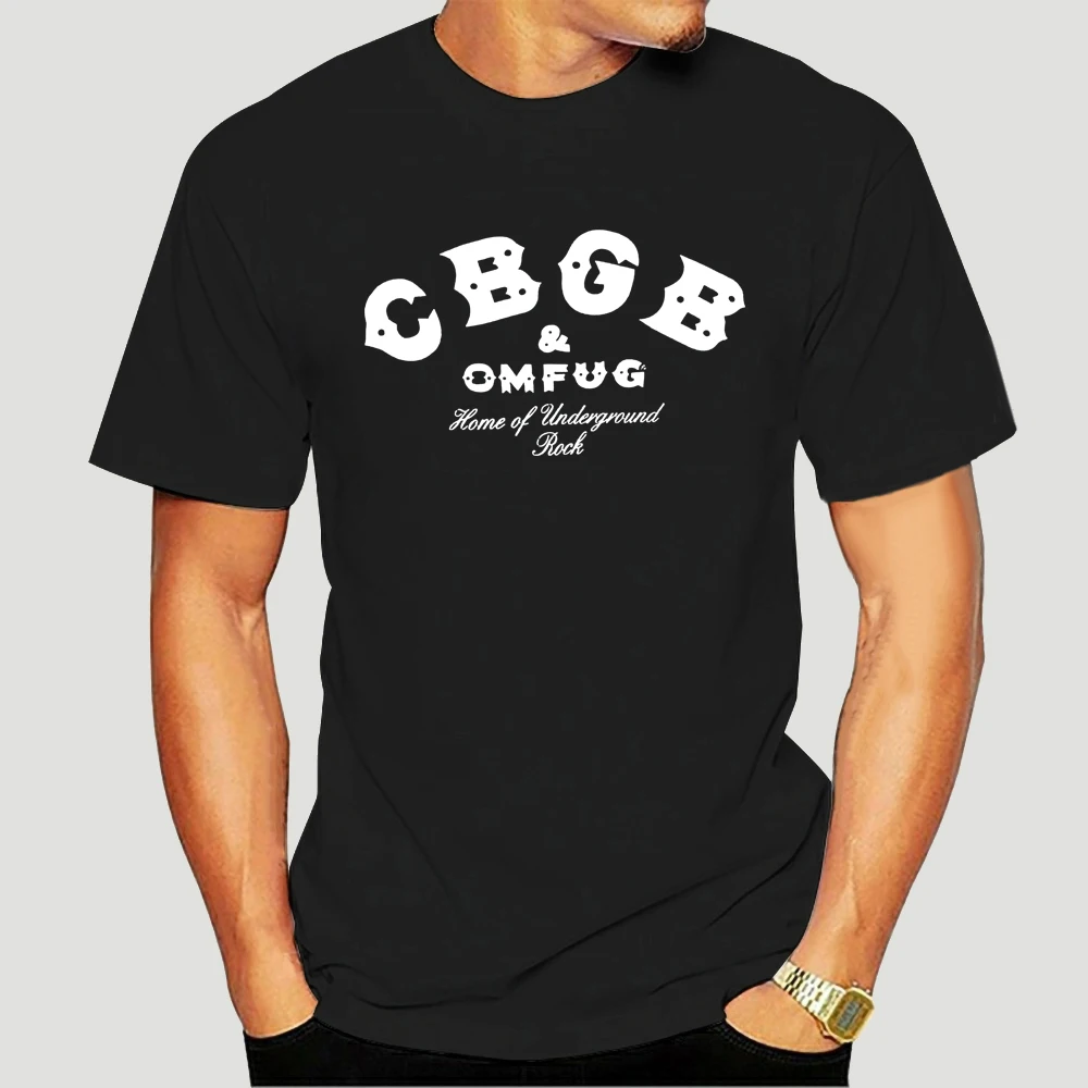 

Классическая Лицензированная футболка Cbgb с логотипом для взрослых, удобная футболка, Повседневная футболка с коротким рукавом, принт, деше...