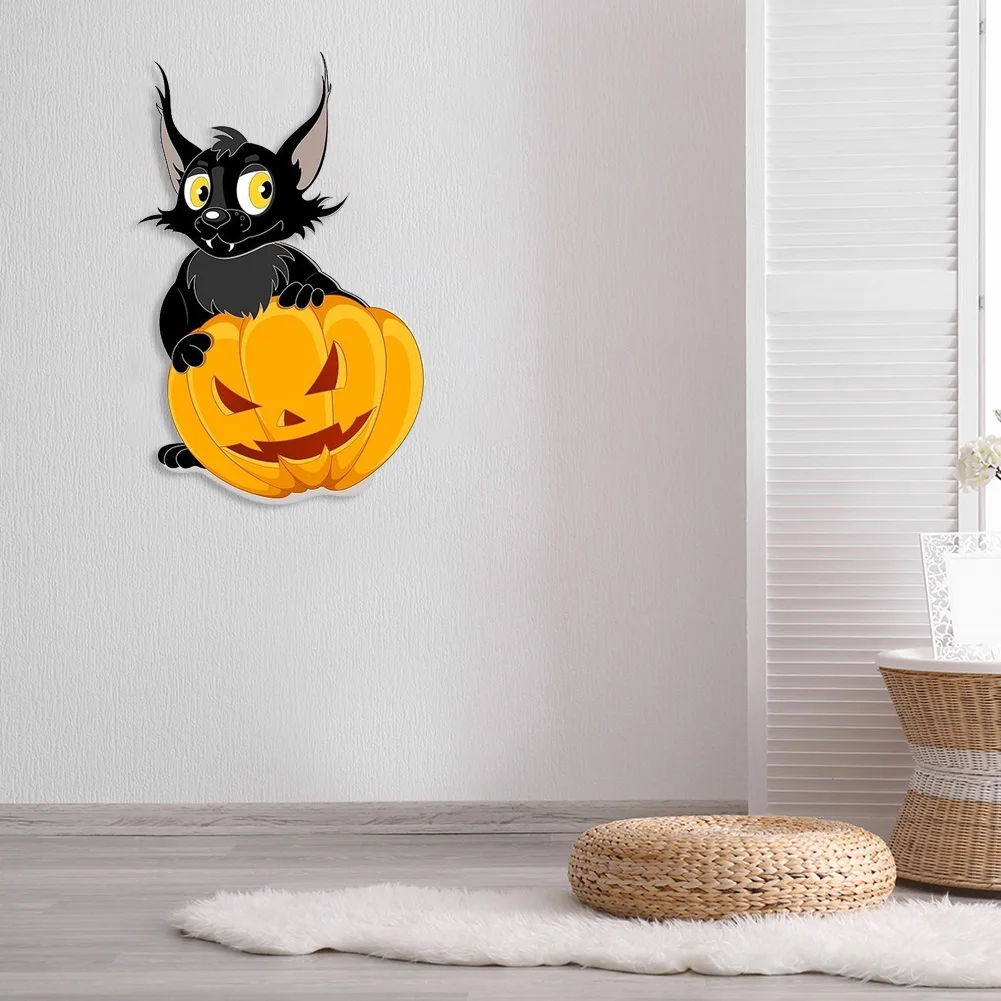 

Креативный Железный Настенный декор в виде тыквы на Хэллоуин, металлическая табличка, декор для гостиной, домашние украшения, подвесные под...