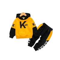 spring autumn kids infant cartoon clothes toddler casual clothing boy baby girl hoodies pants 2pcssets children fashion costume