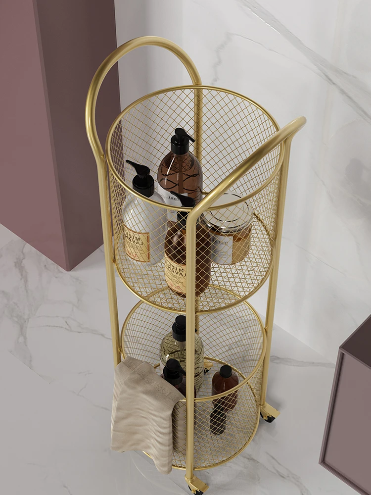 Скандинавский подвижный шкив цилиндрическая полка синяя для туалета