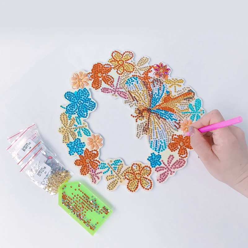 Набор алмазных картин 5D 4 шт. животные в виде насекомых пчела стрекоза Бабочка