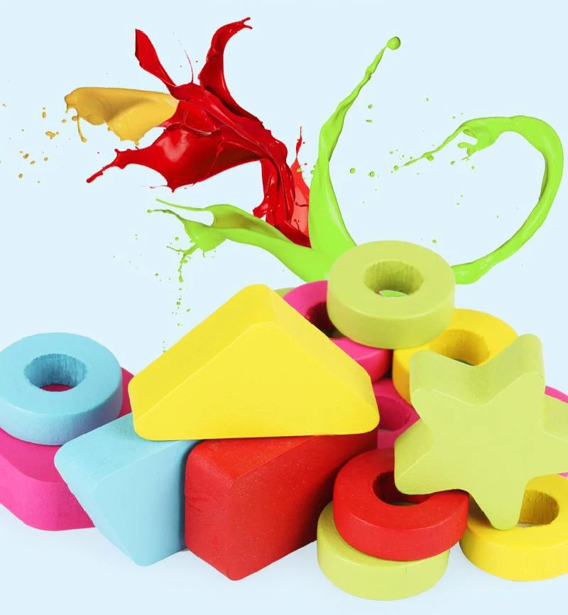 Мария Монтессори раннего образования Деревянные Форма доска соответствия