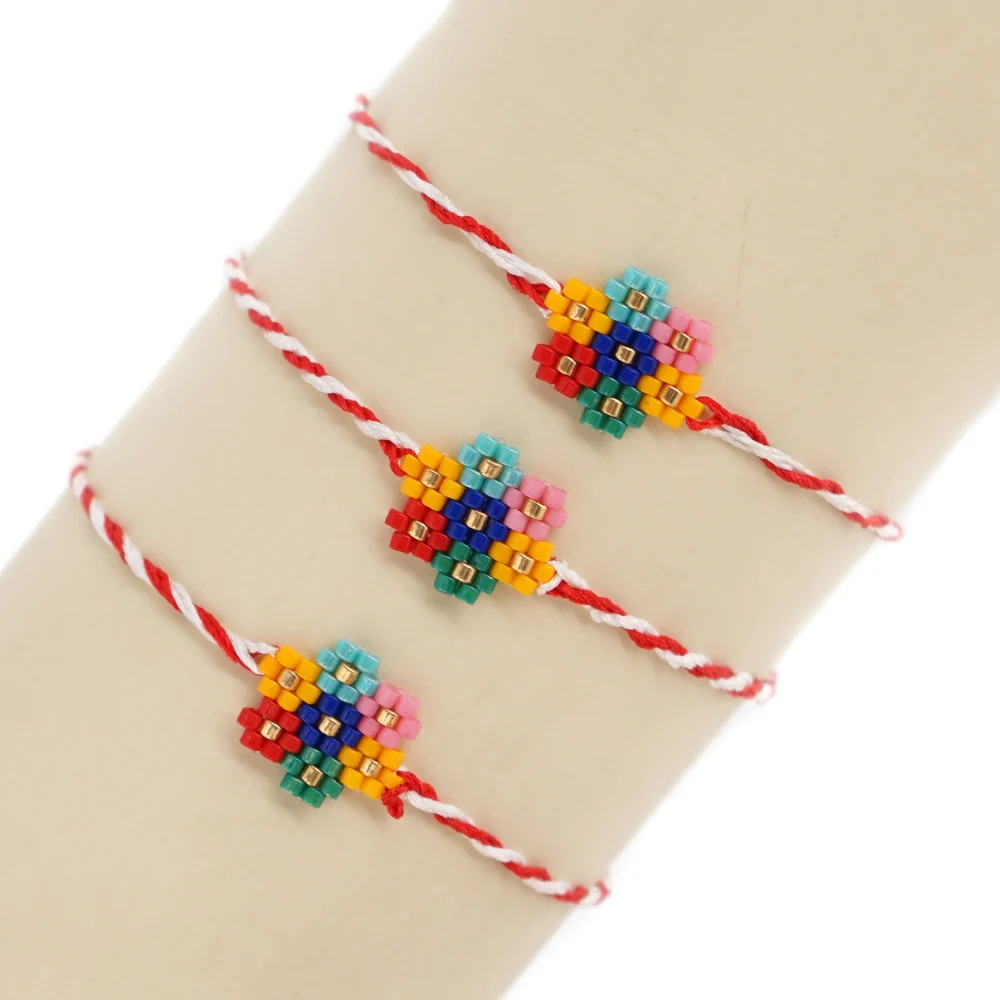 Go2boho богемный Браслет Miyuki для девочек подарок детям цветок браслеты женщин Pulsera