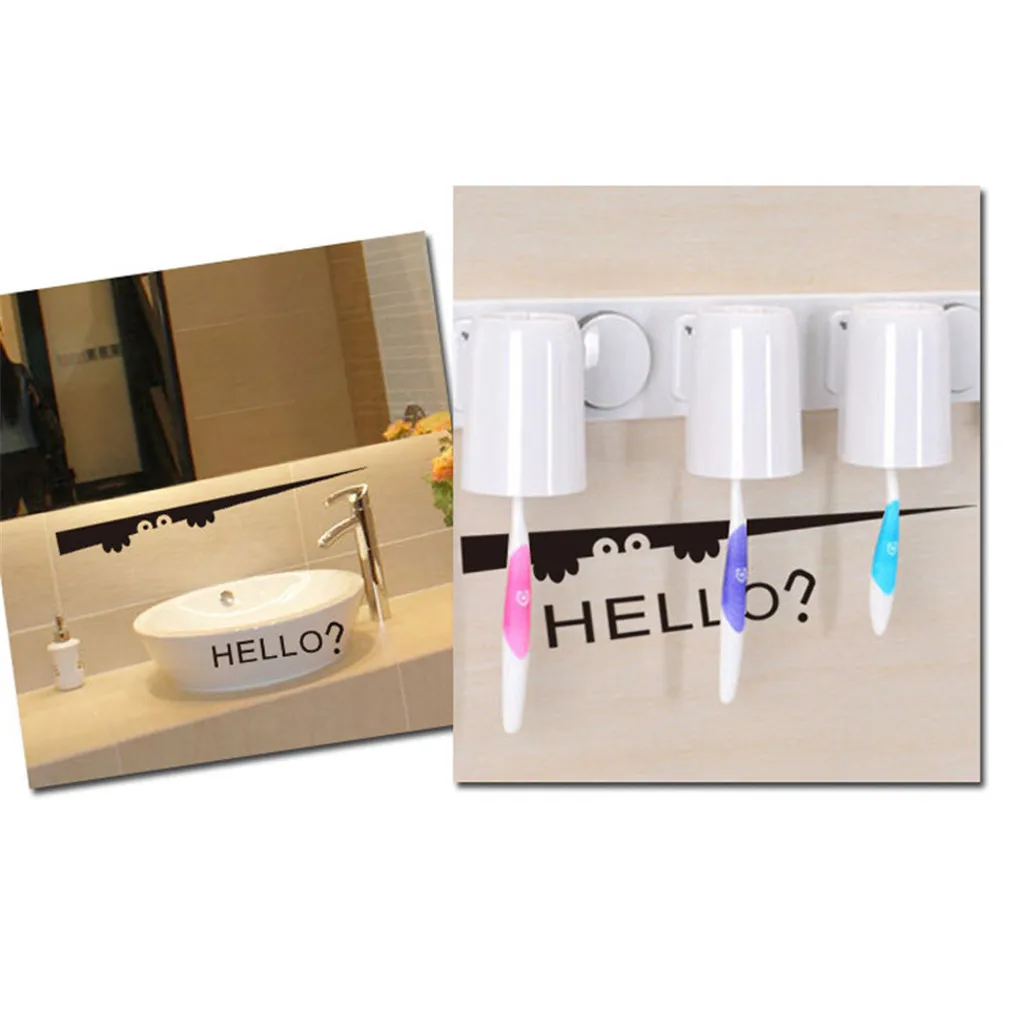 Туалет Стикеры Hello творческий Туалетная наклейка стена s стены ванная комната
