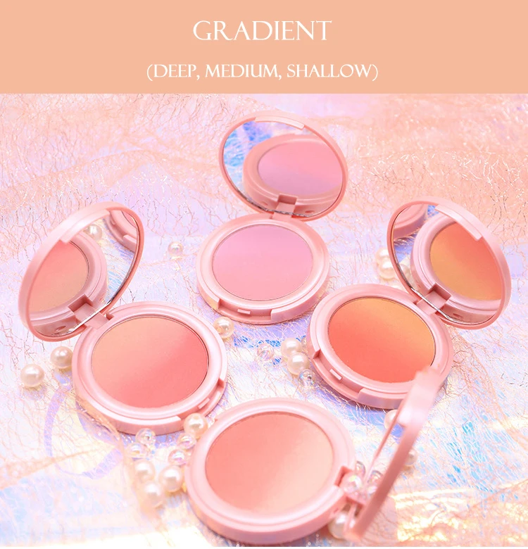 Сладкие градиентные Румяна телесный макияж натуральный хороший цвет