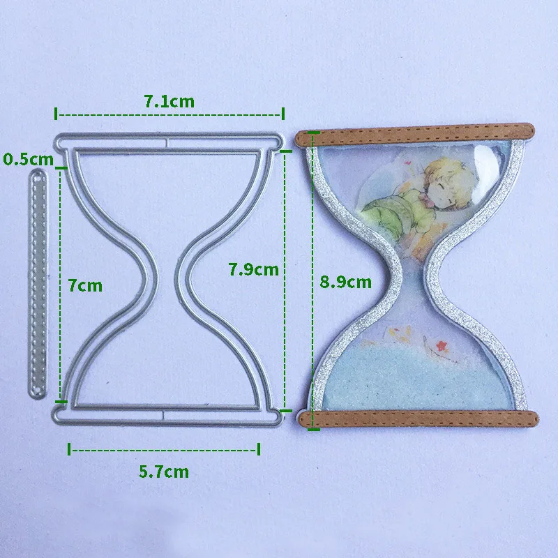 Hourglass Желая бутылка металла резки штампы Kscraft DIY искусство ремесла штамп ко дню рождения для изготовления карт День благодарения рождественские высечки - Цвет: Hourglass