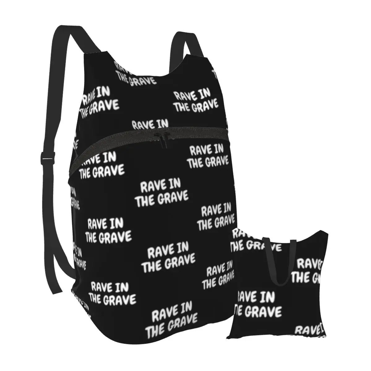 

Rave Backpacks foldable School Youth Backpack Pattern Cute Bags