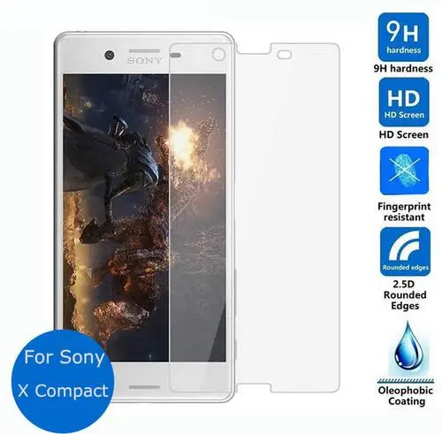 

Закаленное защитное стекло 9h для sony xperia x compact, Взрывозащищенная защитная пленка для f5321 4,6 дюйма
