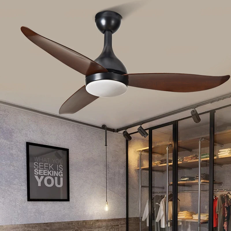 

Chaplin 220V 46 inch Ceiling Fan Fans with Lights Remote Control Ceeling Ventilateur de plafon Bedroom Cooling Fan Lamp