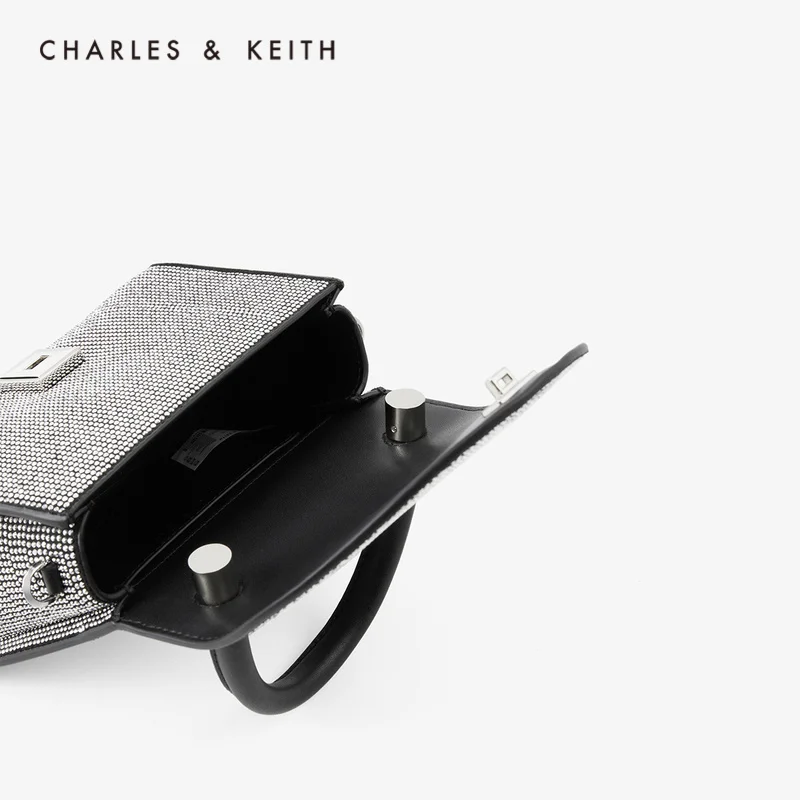 CHARLES＆KEITH New Arrival for Spring Summer 2020 CK2-50270395Women shoulder bag hand Glossy material fashion | Багаж и сумки