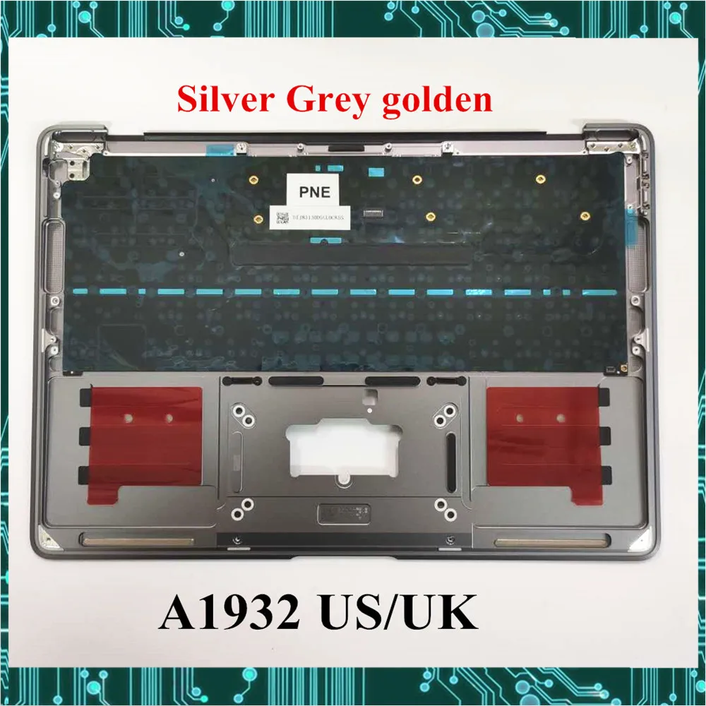 Оригинальная клавиатура A1932 с серым серебряным и золотым покрытием английская