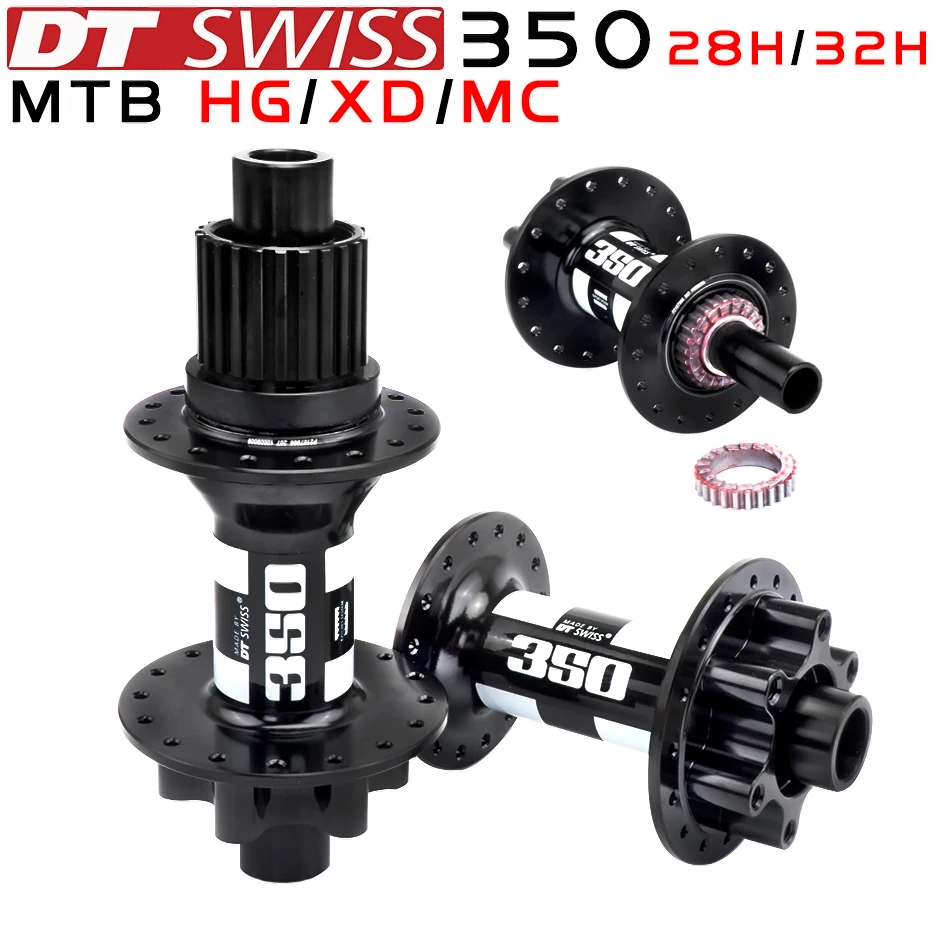 

DT SWISS 350disc brake MTB bike hub straight pull hub sealed bearings Super light Six nails 28/32H shaft BOOST 110X15 148X12