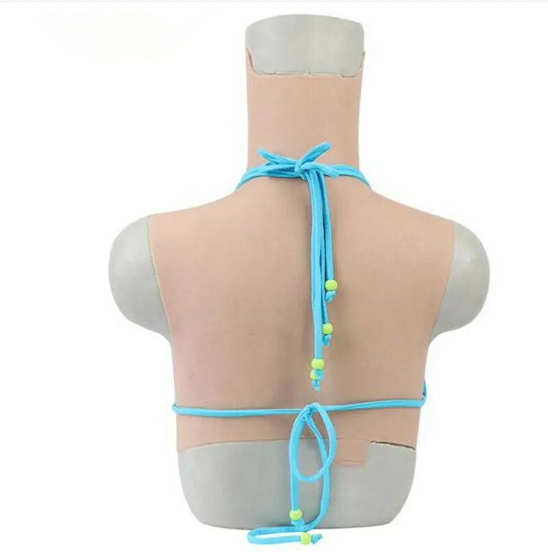 Full Silicone Breast Forms D Cup Boobs Sleeveless Body Shaper for Transgender and Crossdresser and Women with Chest Resection