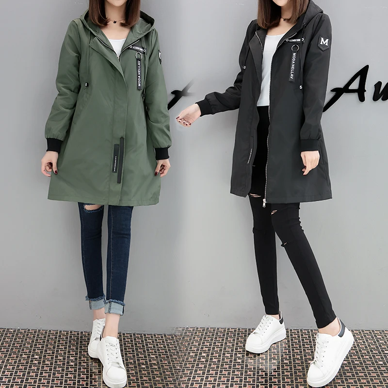 2017 Новая Коллекция Весна Осень Пальто Женщины Причинно С Длинным Рукавом