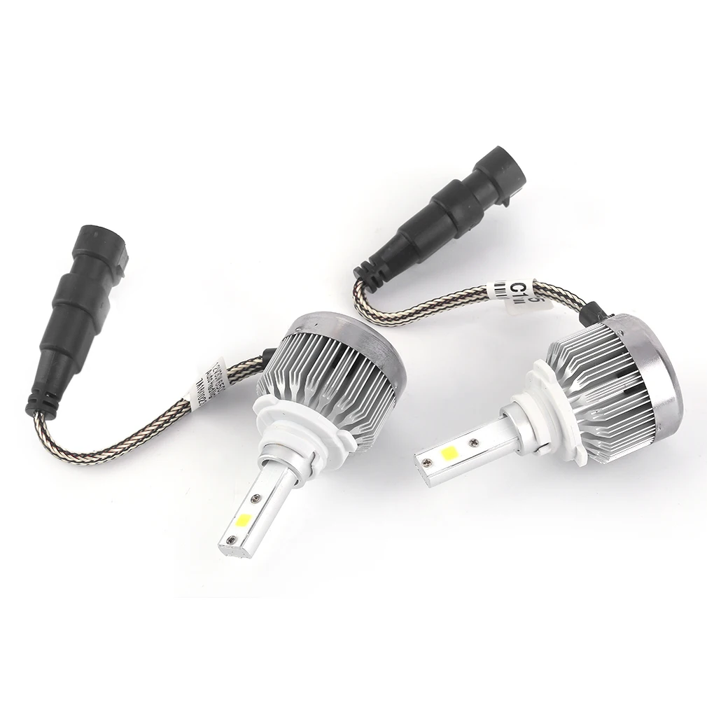 

2Pcs Car Headlight COB LED Chips Headlights LED Headlight Bulbs Headlamp 60W 6000LM LED Car Headlight Kit