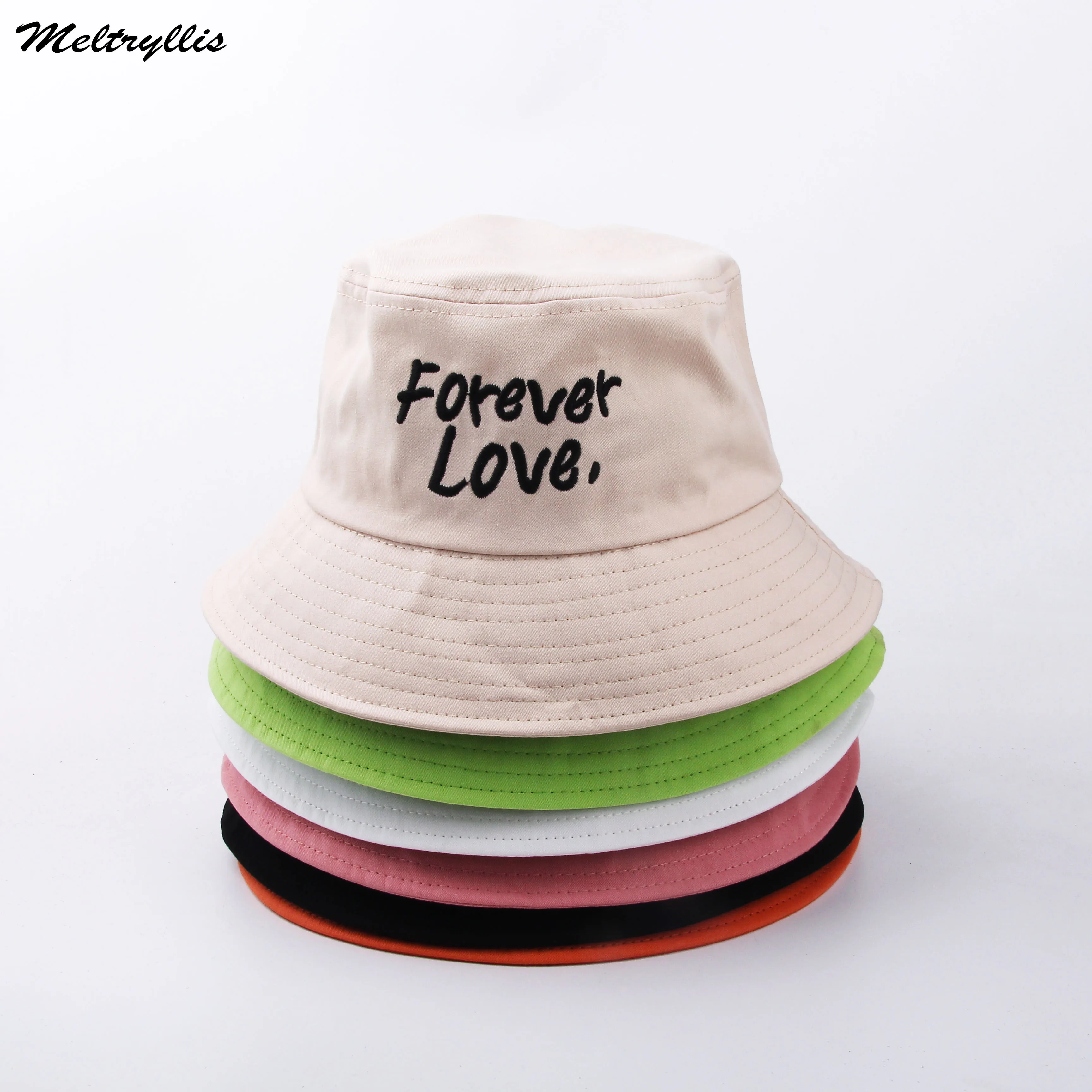 [Meltryllis] портативная Расслабляющая уличная Рыбацкая Кепка с простой вышивкой